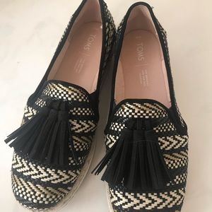 Toms espadrilles with tassel.